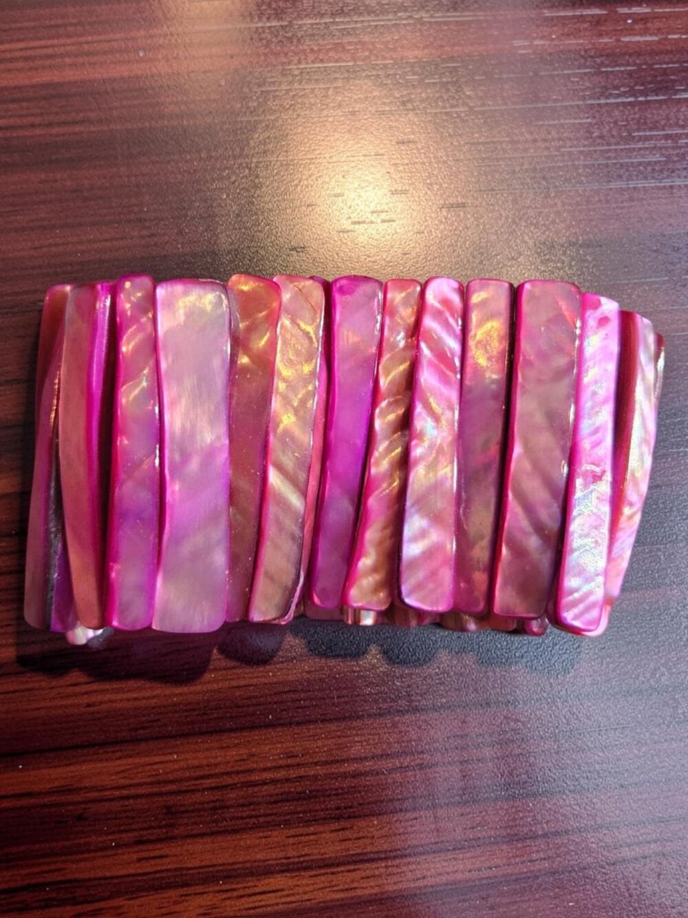 Pink Shell Bracelet~ Vintage - Picture 4 of 4